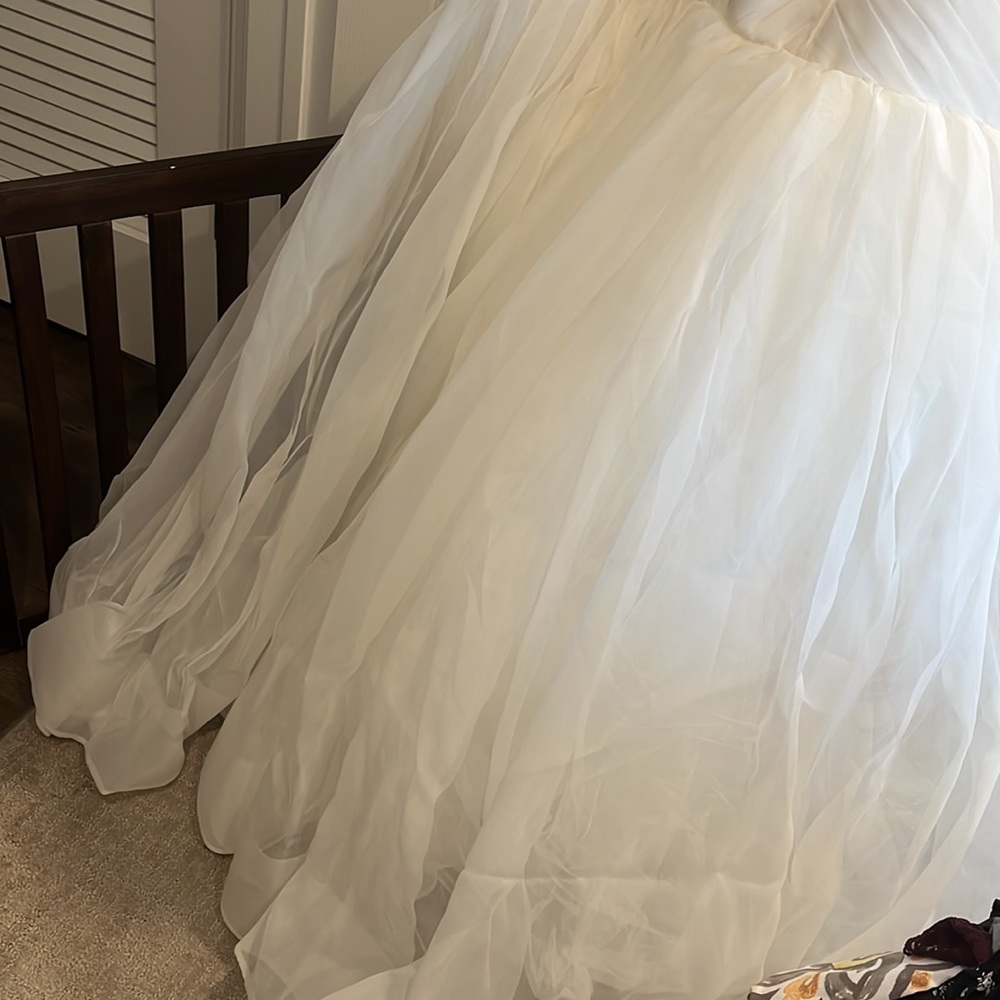 Truly Zac Posen organza wedding gown nwt - Picture 5 of 13